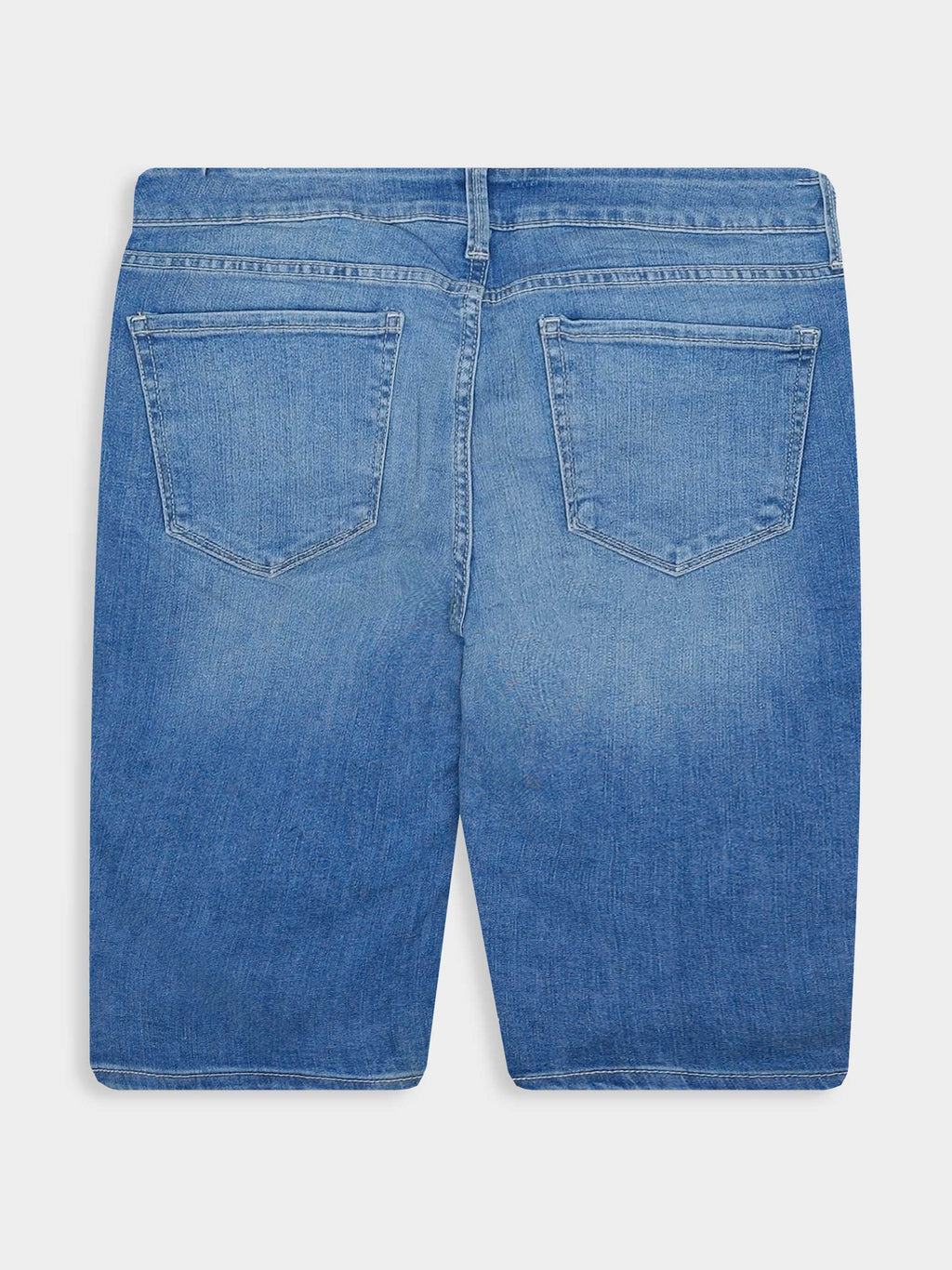 Ladies Denim Bermuda Short Light Blue