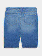Ladies Denim Bermuda Short Light Blue