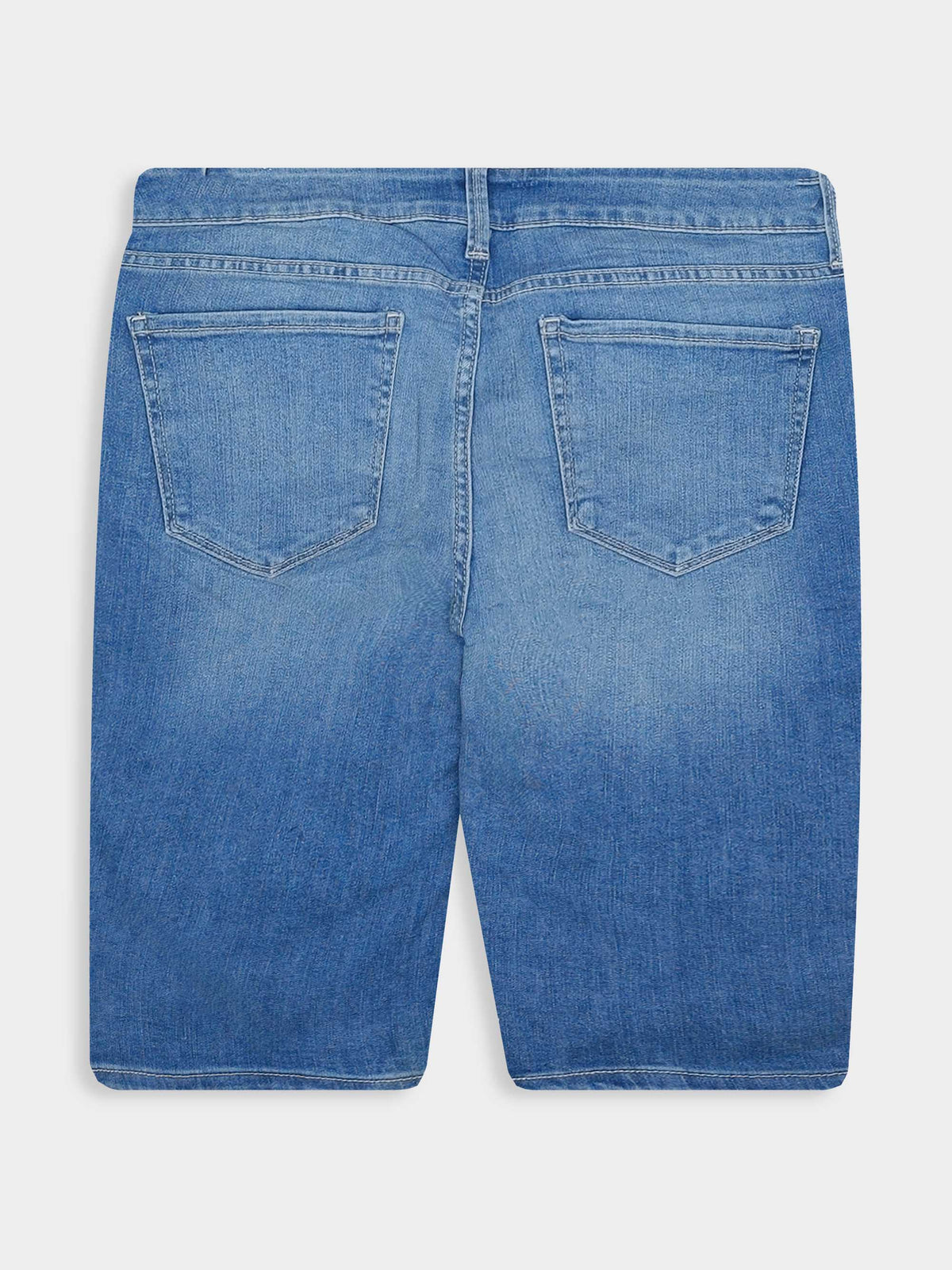Ladies Denim Bermuda Short Light Blue