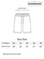Ladies Oversize Printed Denim Shorts