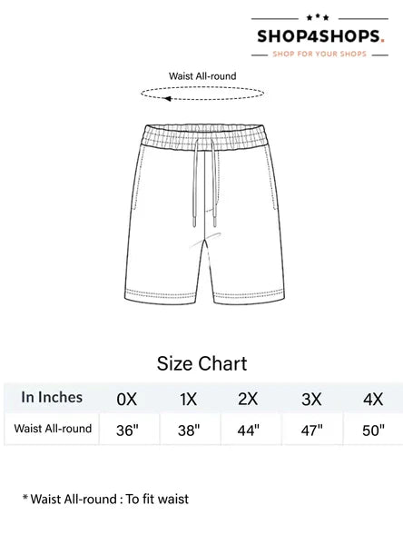 Ladies Oversize Printed Denim Shorts
