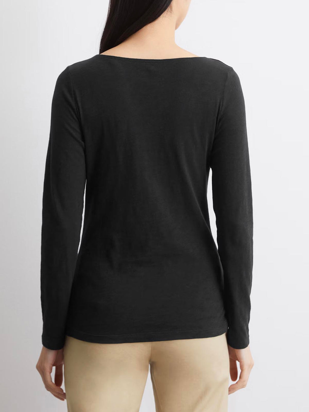 Ladies Slub Knit Long Sleeve T-Shirt