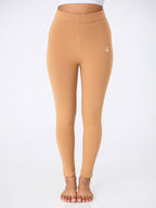 Ladies Ankle Fit Beige Leggings