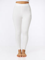 Ladies Ankle Fit White Leggings