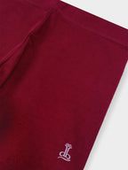 Ladies Ankle Fit Burgundy Leggings
