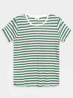 Ladies Green Striped Top