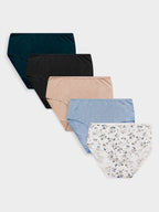 Ladies 5 Pack Stretch Bikini Briefs