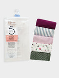 Ladies 5 Pack Stretch Bikini Briefs