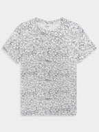 Ladies White AOP Top