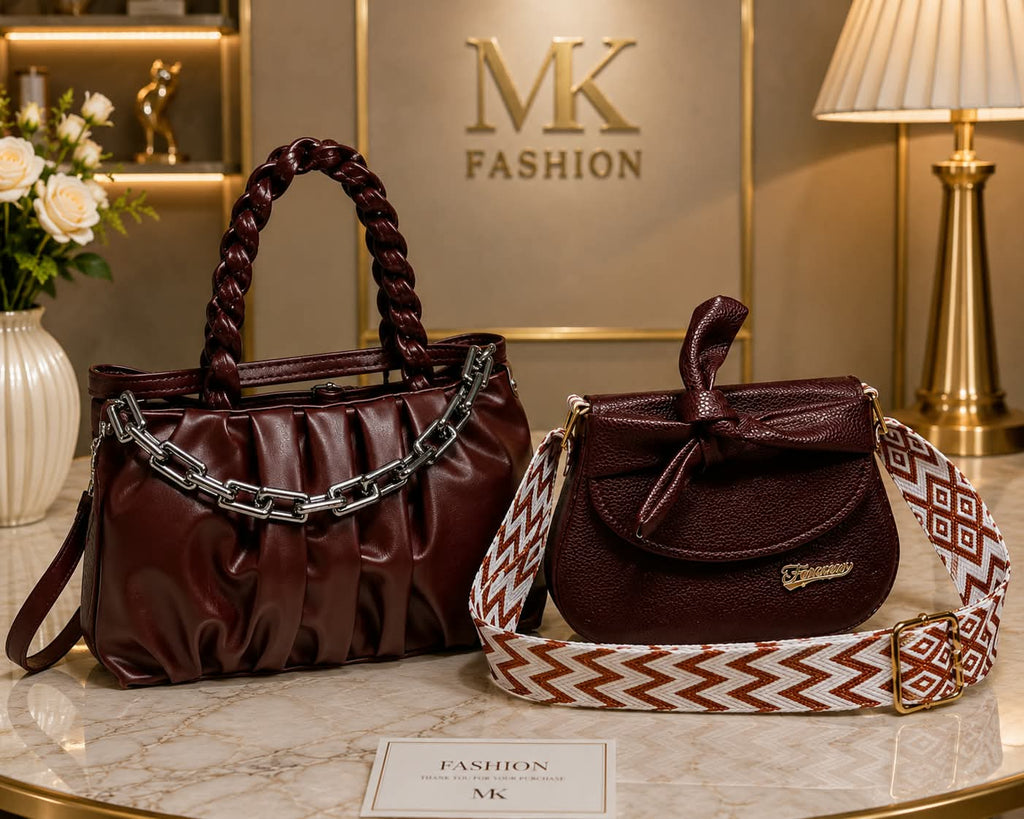 2 PCS Combo Set | Lady Crossbody Handy + Sling Bag | 8x6 Inch