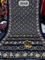 Hand Crafted Foilgota Pallu Tissue Dola Saree with Heavy Mono Blouse