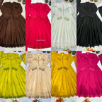 Heavy Roman Silk Dress With Rich Embroidery Dress