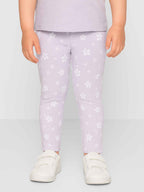 Baby Girls Stretch Lilac AOP Legging