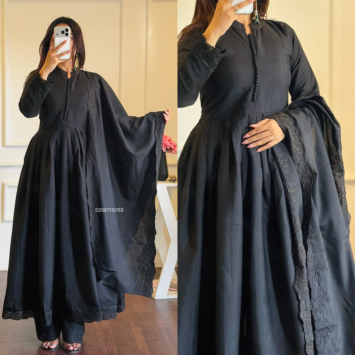 Heavy Roman Silk Dress With Rich Embroidery Dress