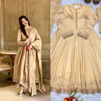 Heavy Roman Silk Dress With Rich Embroidery Dress