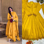 Heavy Roman Silk Dress With Rich Embroidery Dress