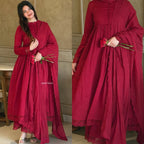 Heavy Roman Silk Dress With Rich Embroidery Dress