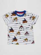 Baby Boys Printed T Shirt White