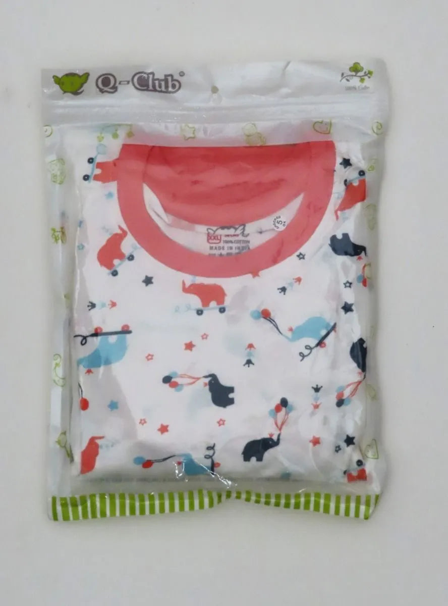 Q-Club Baby Girls Printed Pyjama Set