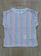 Baby Girls Printed T Shirt Multi Striped
