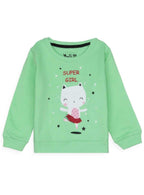 Baby Girls Pullover Mint Sweatshirt