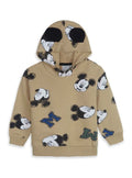 Baby Girls Hooded Pullover Sweatshirt Brown