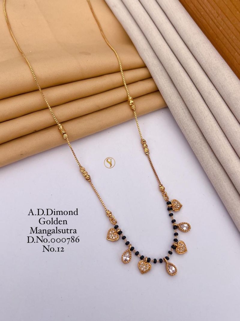 Diamond Golden Mangalsutra - 21 Variants