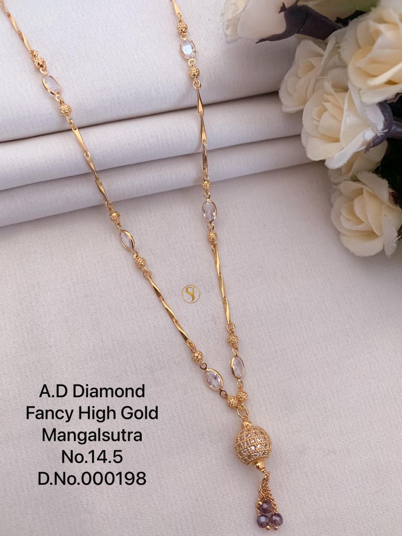 Diamond Golden Mangalsutra - 21 Variants