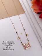 Diamond Golden Mangalsutra - 21 Variants