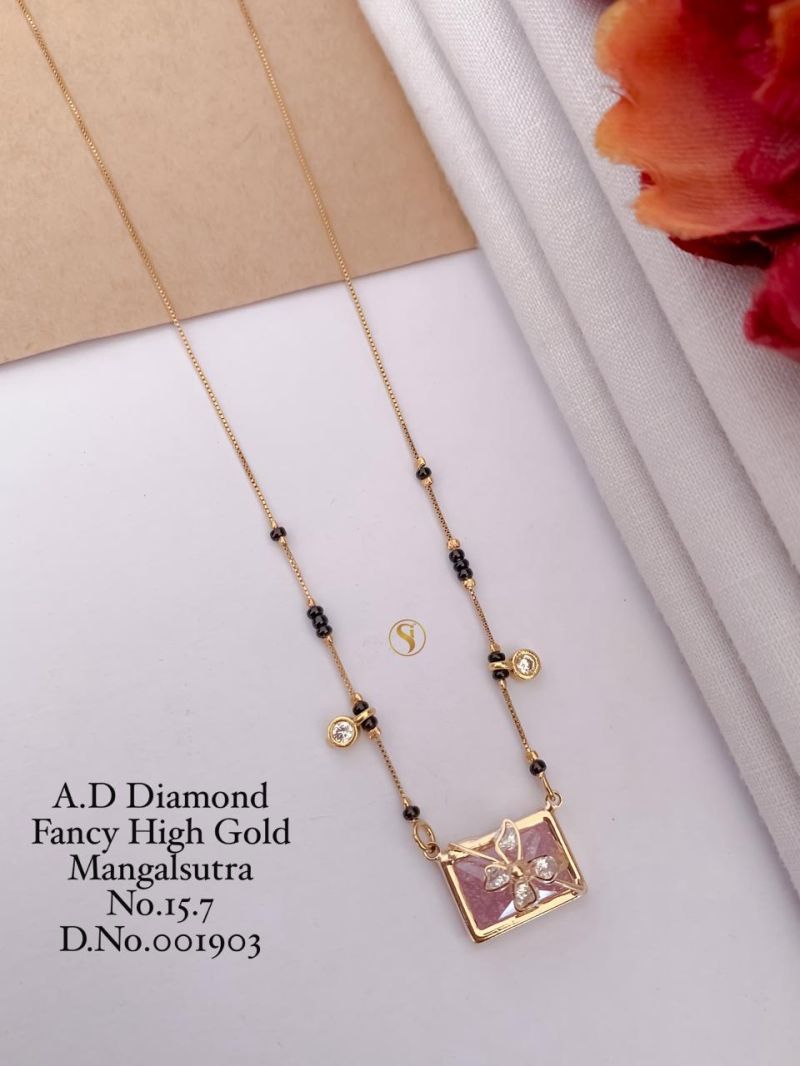 Diamond Golden Mangalsutra - 21 Variants