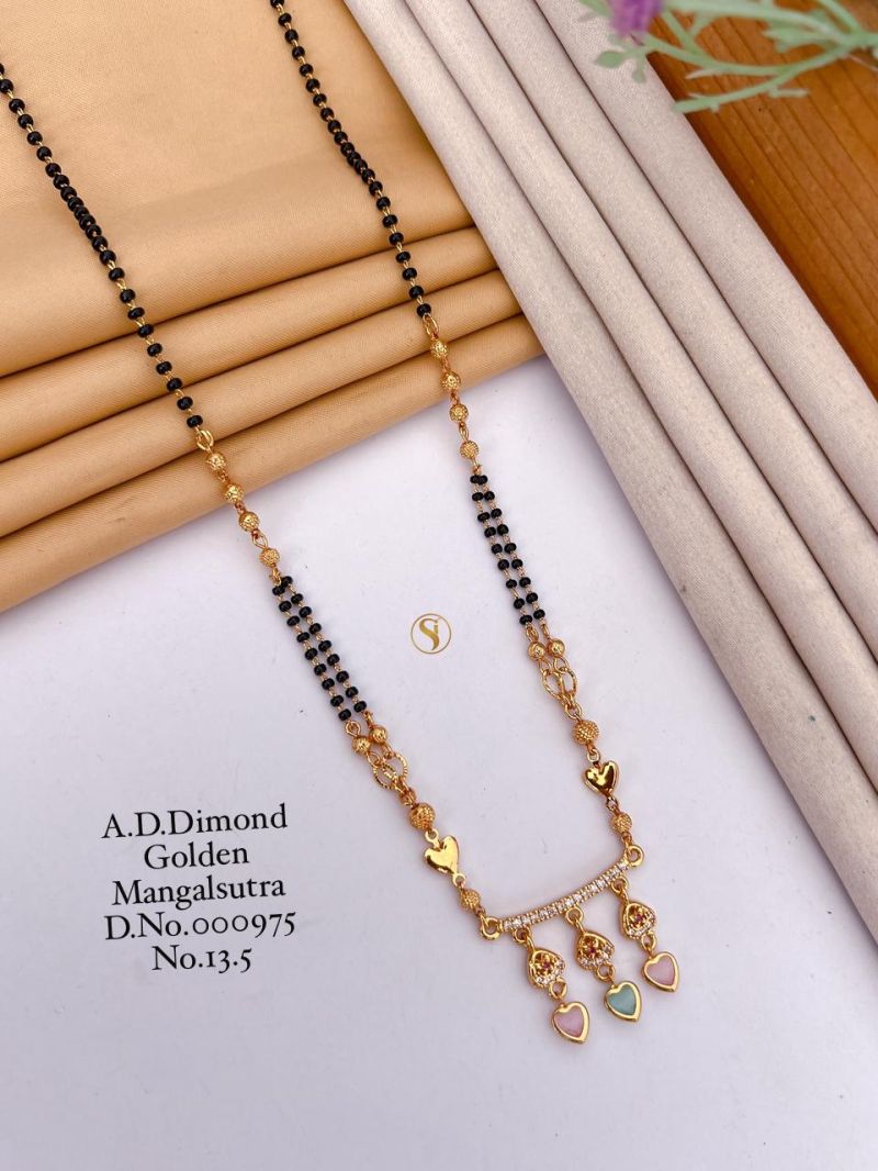 Diamond Golden Mangalsutra - 21 Variants