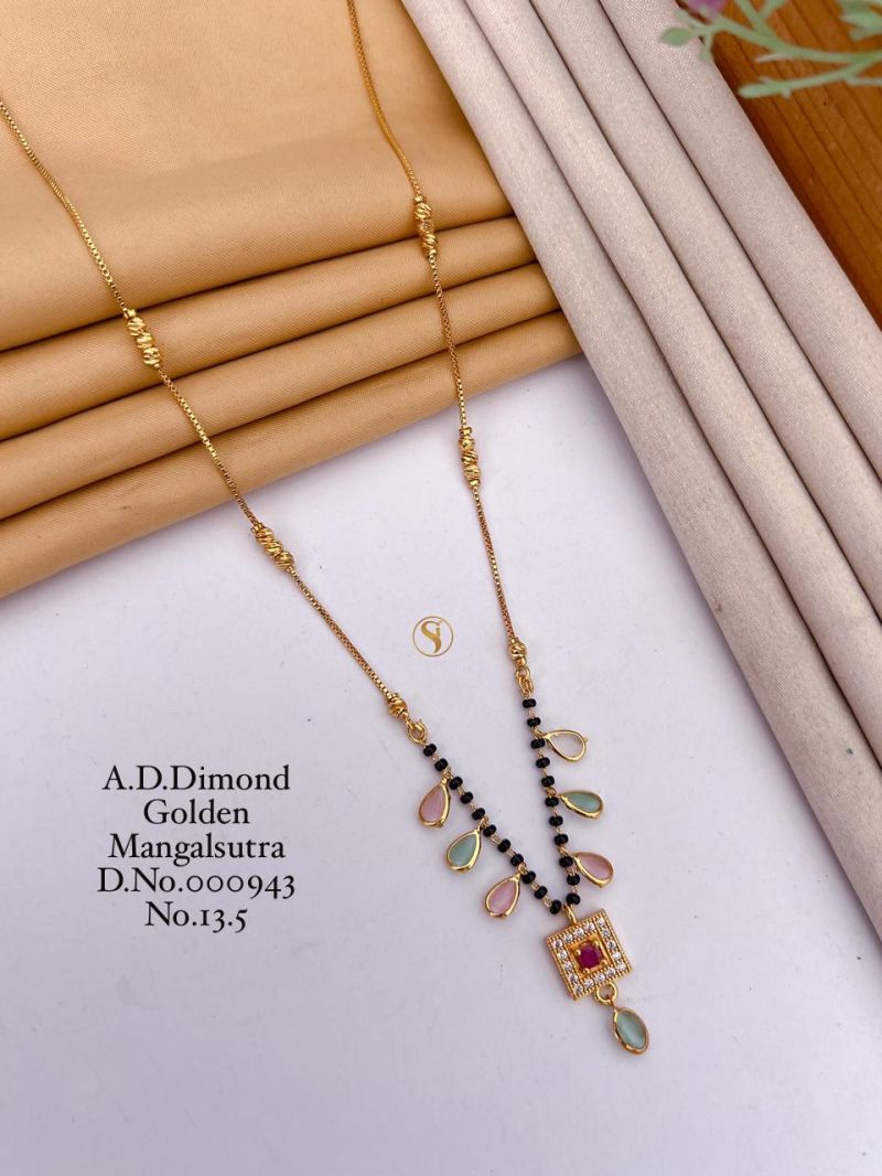 Diamond Golden Mangalsutra - 21 Variants