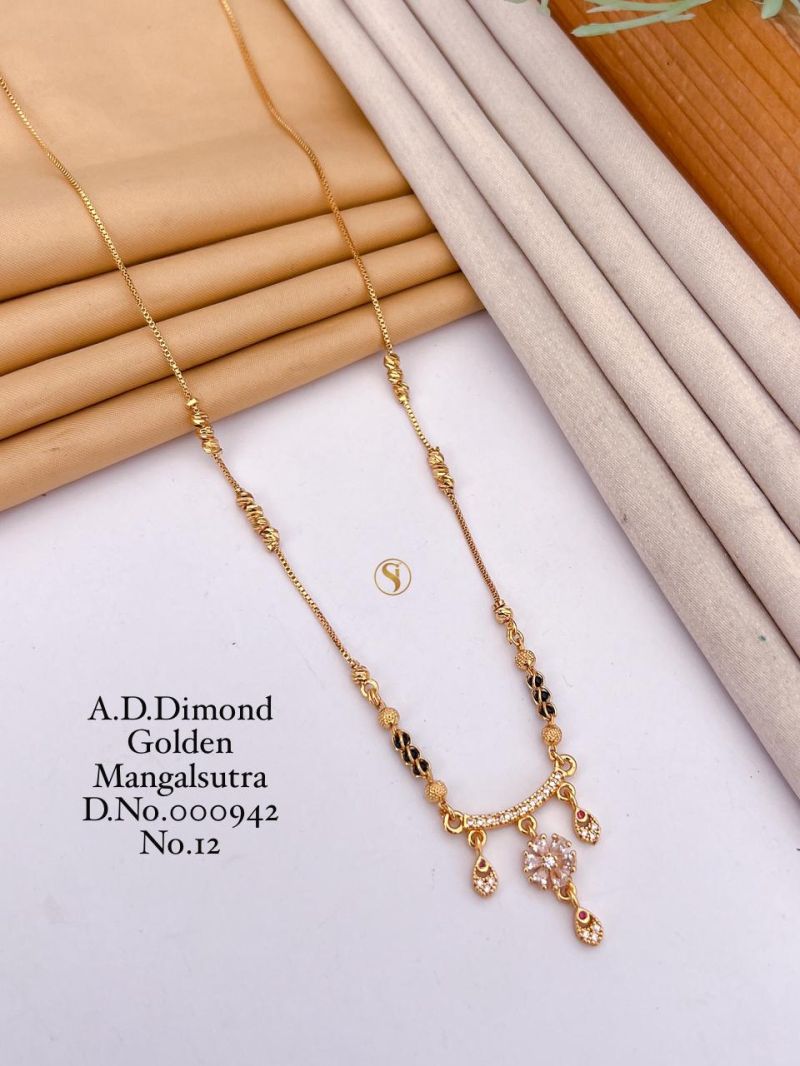 Diamond Golden Mangalsutra - 21 Variants