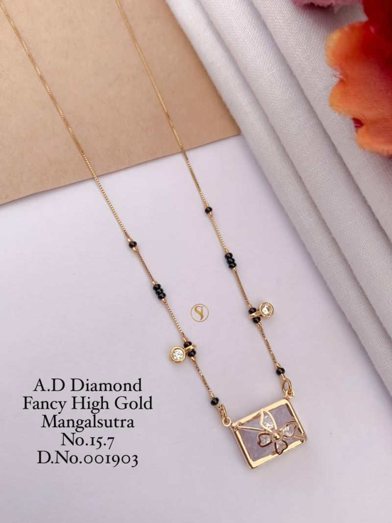 Diamond Golden Mangalsutra - 21 Variants