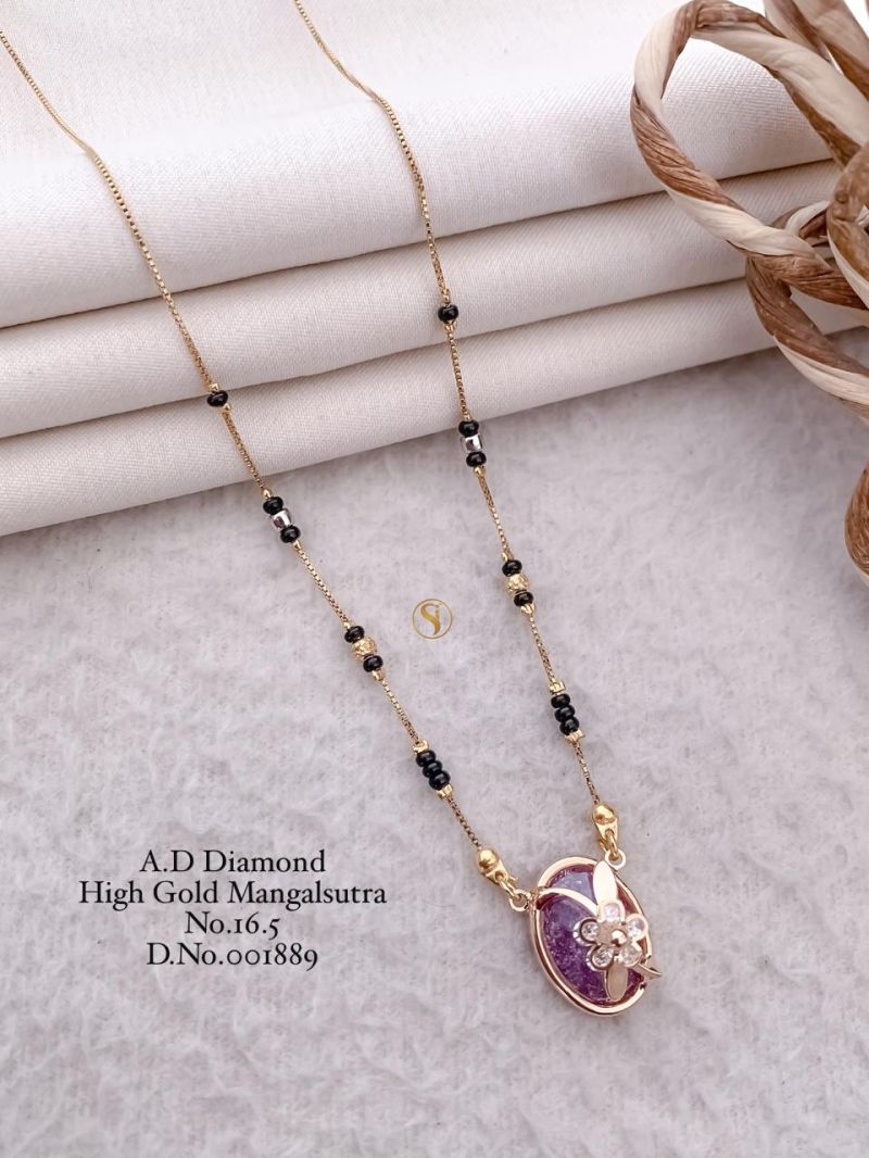 Diamond Golden Mangalsutra - 21 Variants