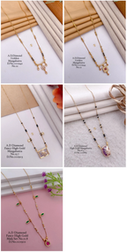 Diamond Golden Mangalsutra - 21 Variants