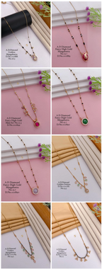 Diamond Golden Mangalsutra - 21 Variants