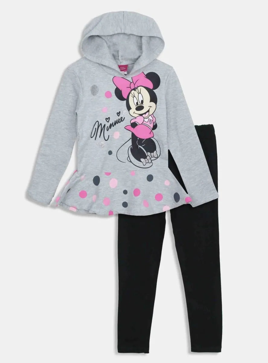 Girls 2 Pc Set Fleece Tunic And Legging