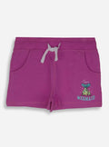 Girls French Terry Knit Pink Shorts