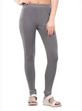 Girls Stretch Churidar Grey Legging