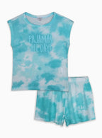Girls Printed Shorty Set