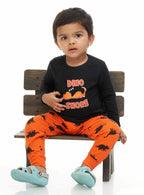 Boys Pyjama Set | Black-Orange