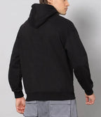 Mens Hooded Fleece Sweatshirt | Black