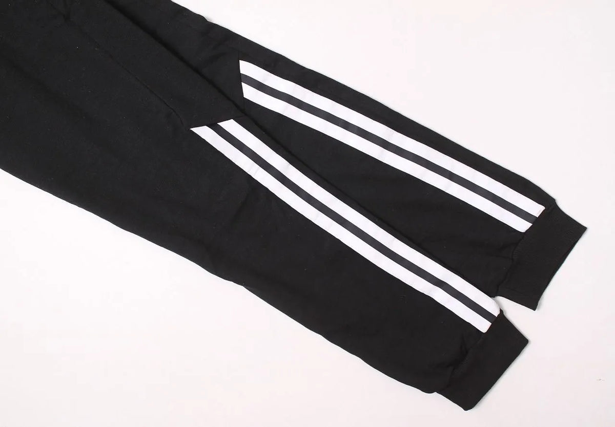 Mens French Terry Joggers Twill Tape Trim