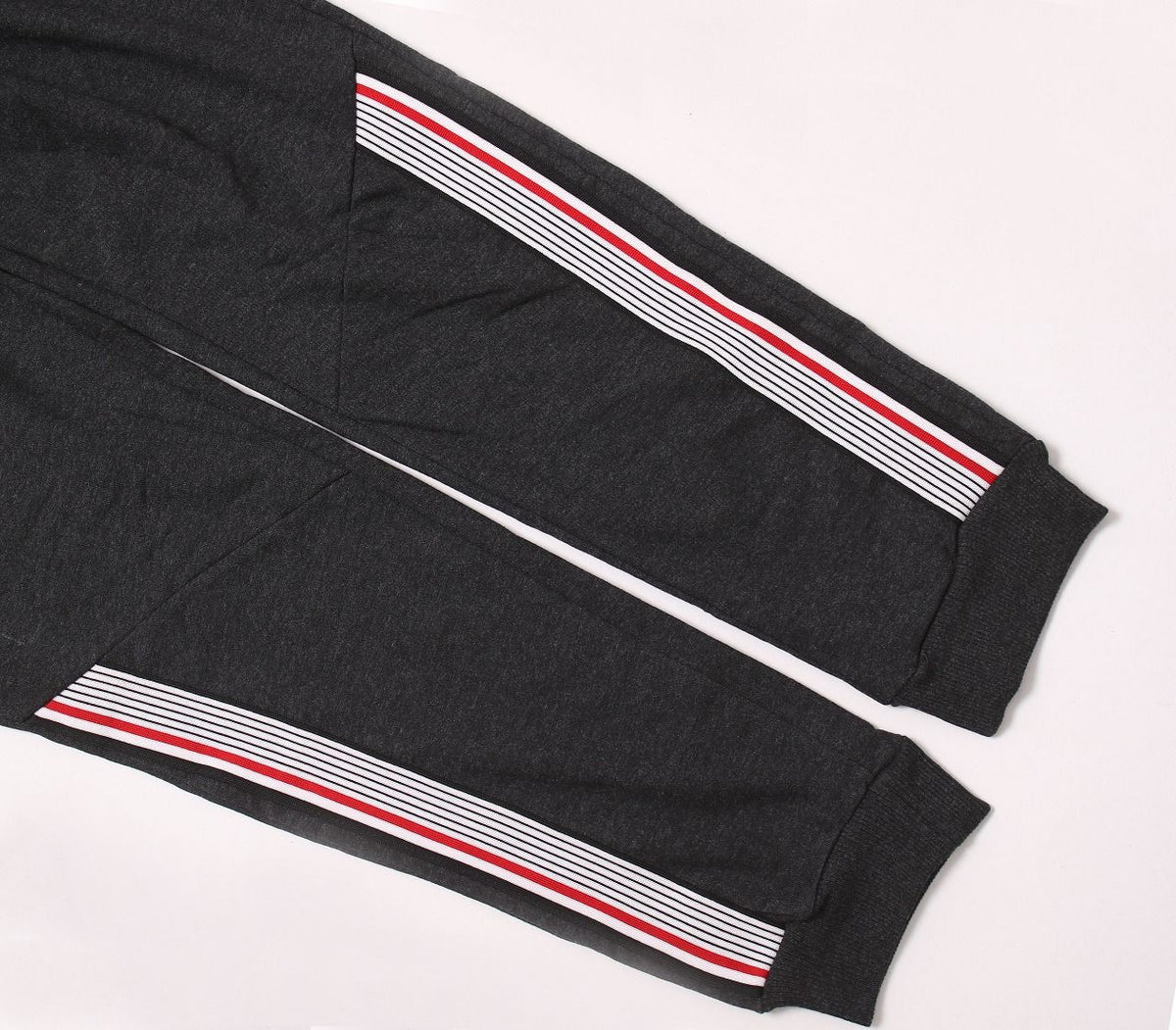 Mens French Terry Joggers Twill Tape Trim