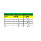Men's Casual Cotton Striped Full Length Track Pant (Greymelange)