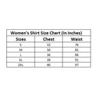 Women's Satin Printed Long Sleeves Shirt (White-Gold)