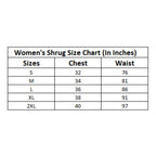 Women's Polyester Floral Long Sleeves Shrug (Pink)