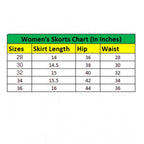 Women's Denim Lycra Solid Zip Closure Skorts (Navy)